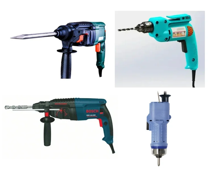 电锤 冲击钻 手钻 电动螺丝刀有什么区别?