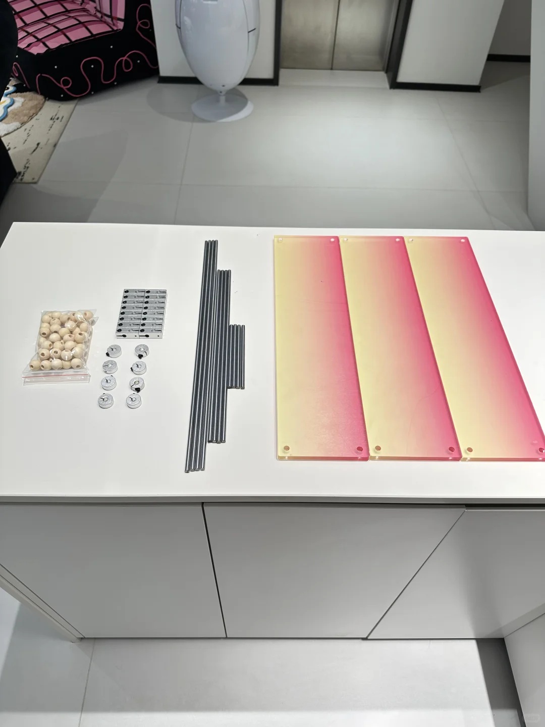 有手就会❗️百元DIY亚克力渐变置物架?