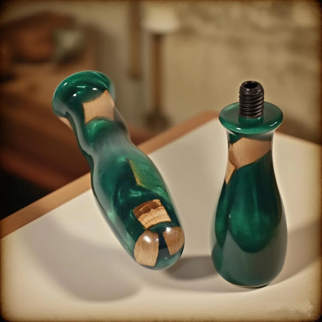各种树脂木头工艺品 树脂手柄树脂拼接工艺