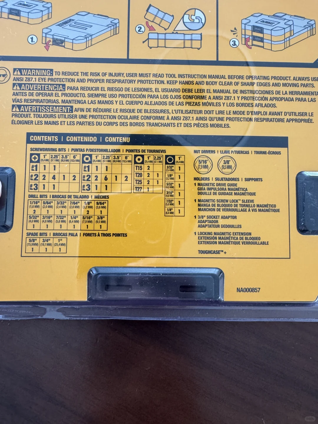 Dewalt 66件 电钻头