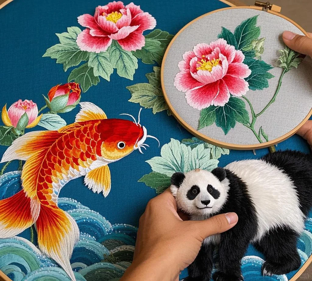 ✨?绝美！！在非遗工坊亲手绣出千年