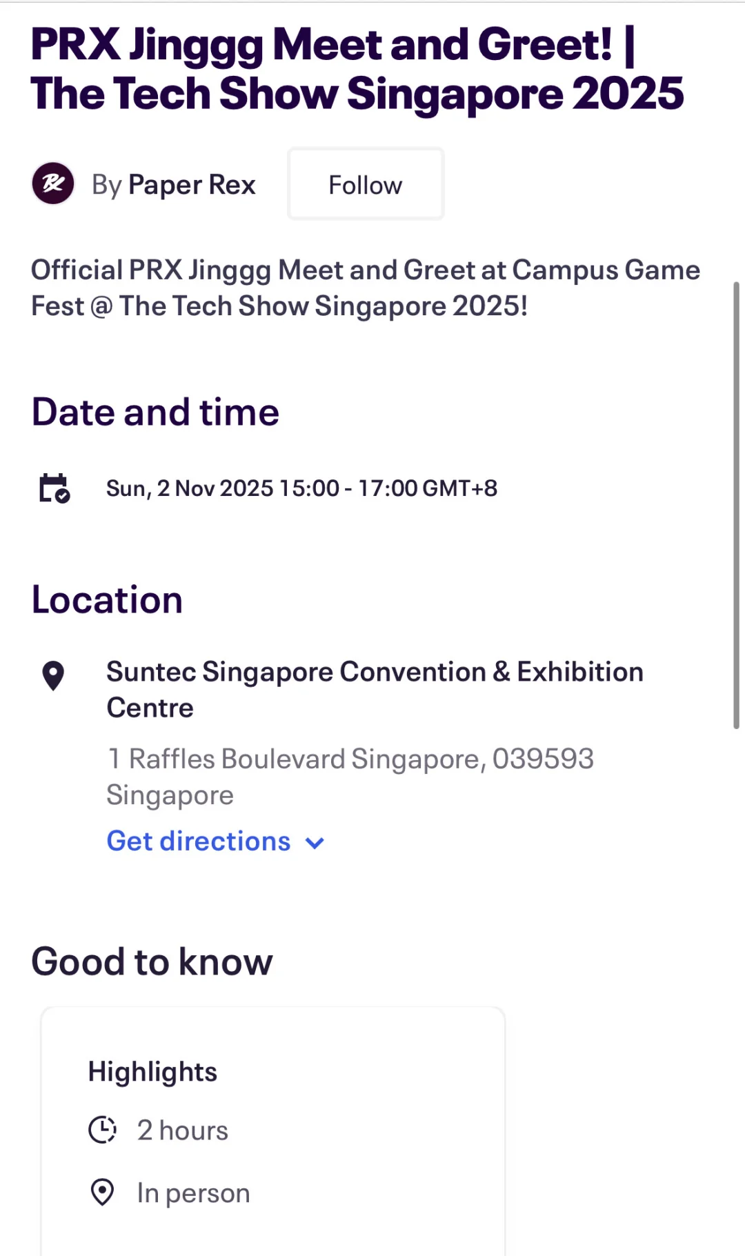 PRX Jinggg新加坡粉丝见面会meet&greet