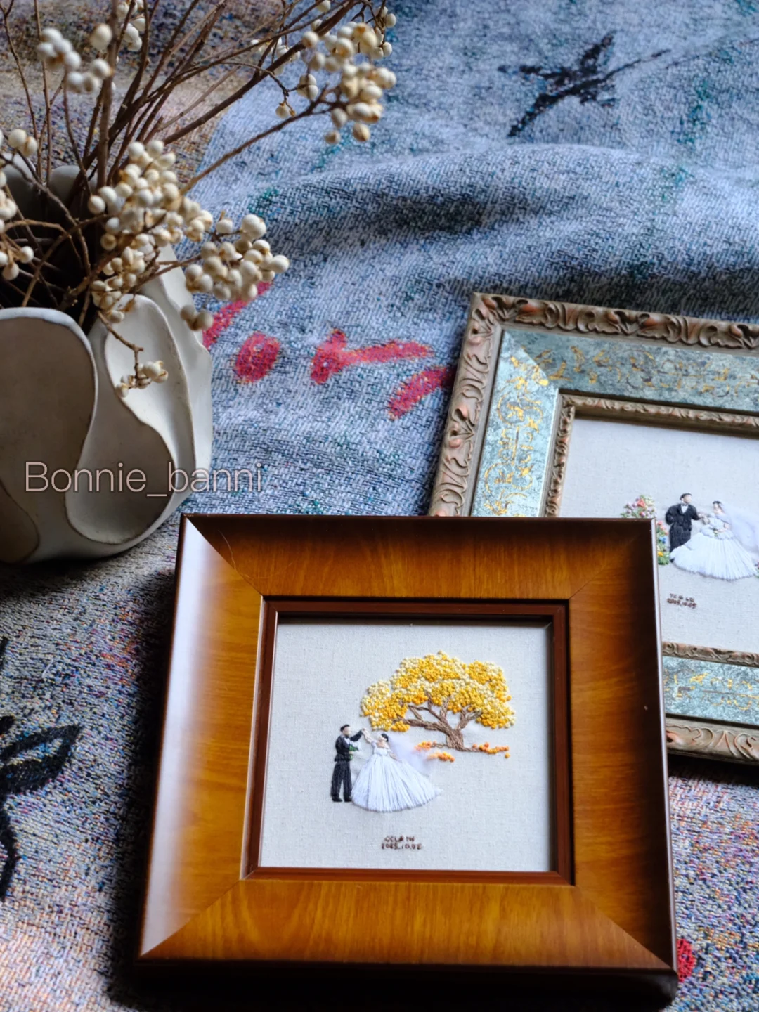 婚礼刺绣礼物～