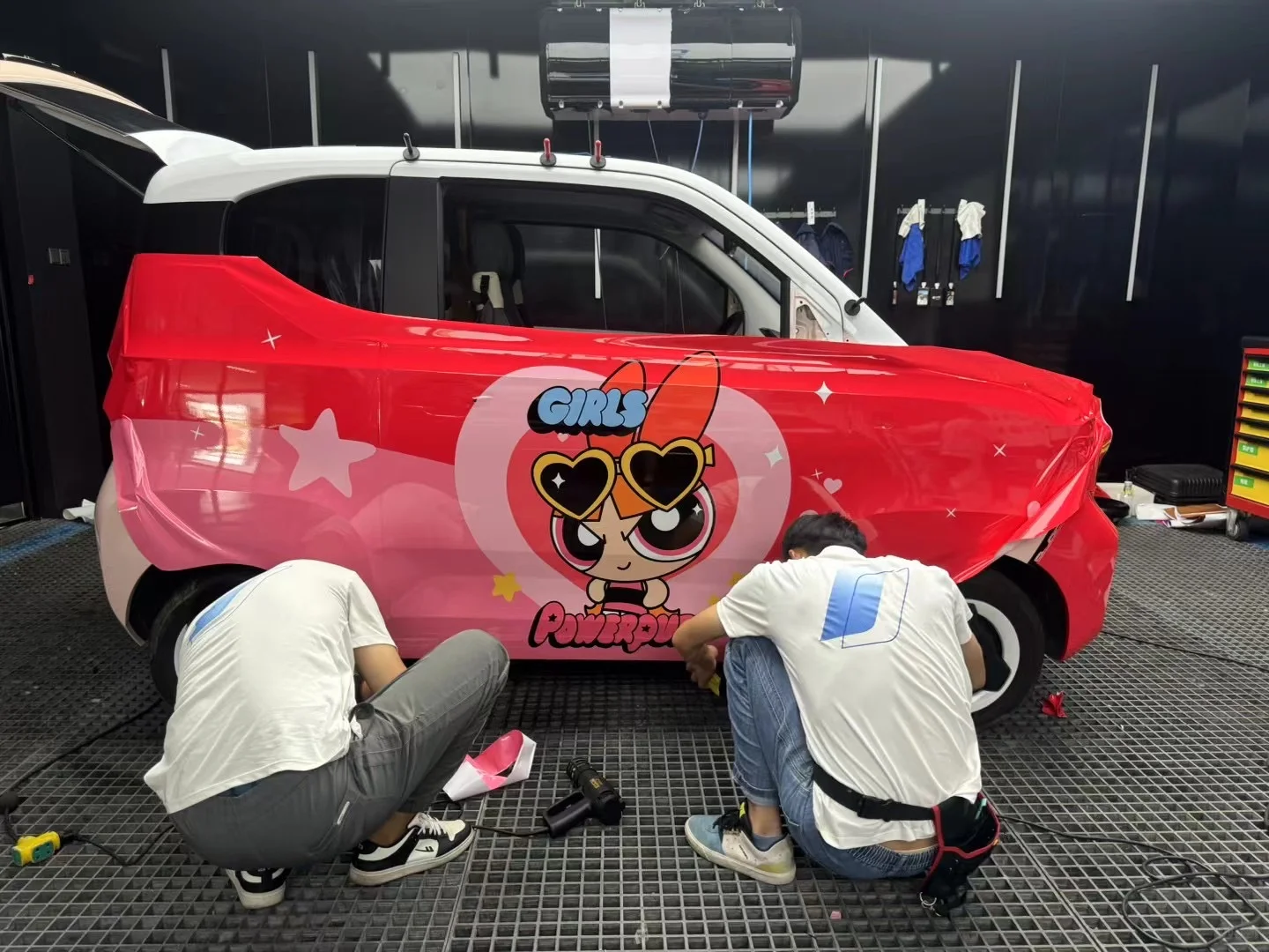 全车彩绘膜设计 |多巴胺派对，飞天小女警