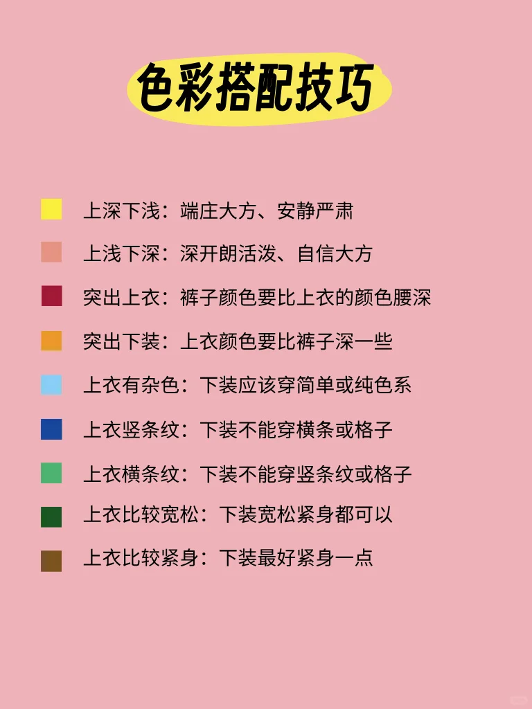 穿衣搭配技巧，史诗级保姆教程！