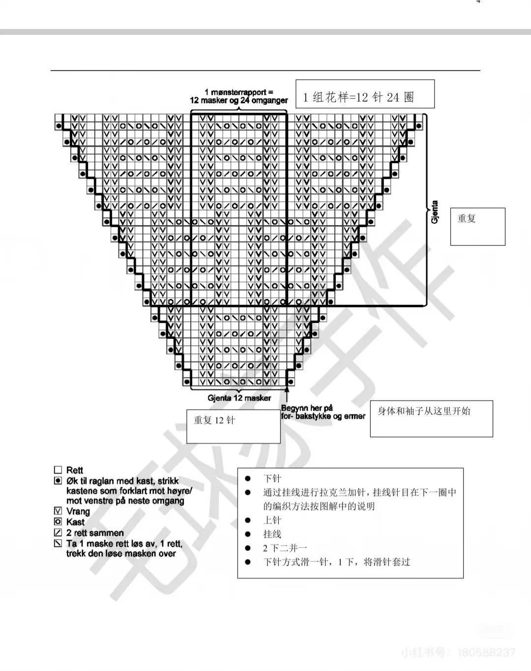 浅秋/镂空花马海毛毛衣教程分享