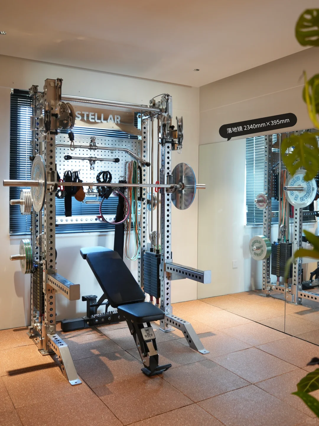 被10万人围观的家庭健身房?布局+器材清单