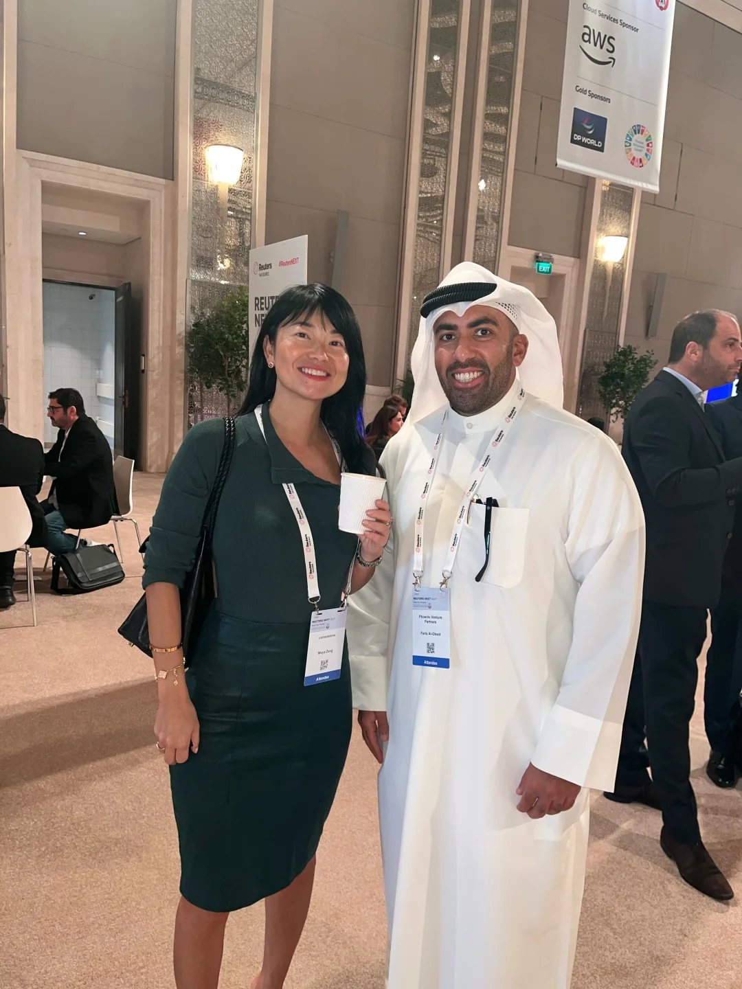 我与中东金融和能源巨头 路透社阿布达比