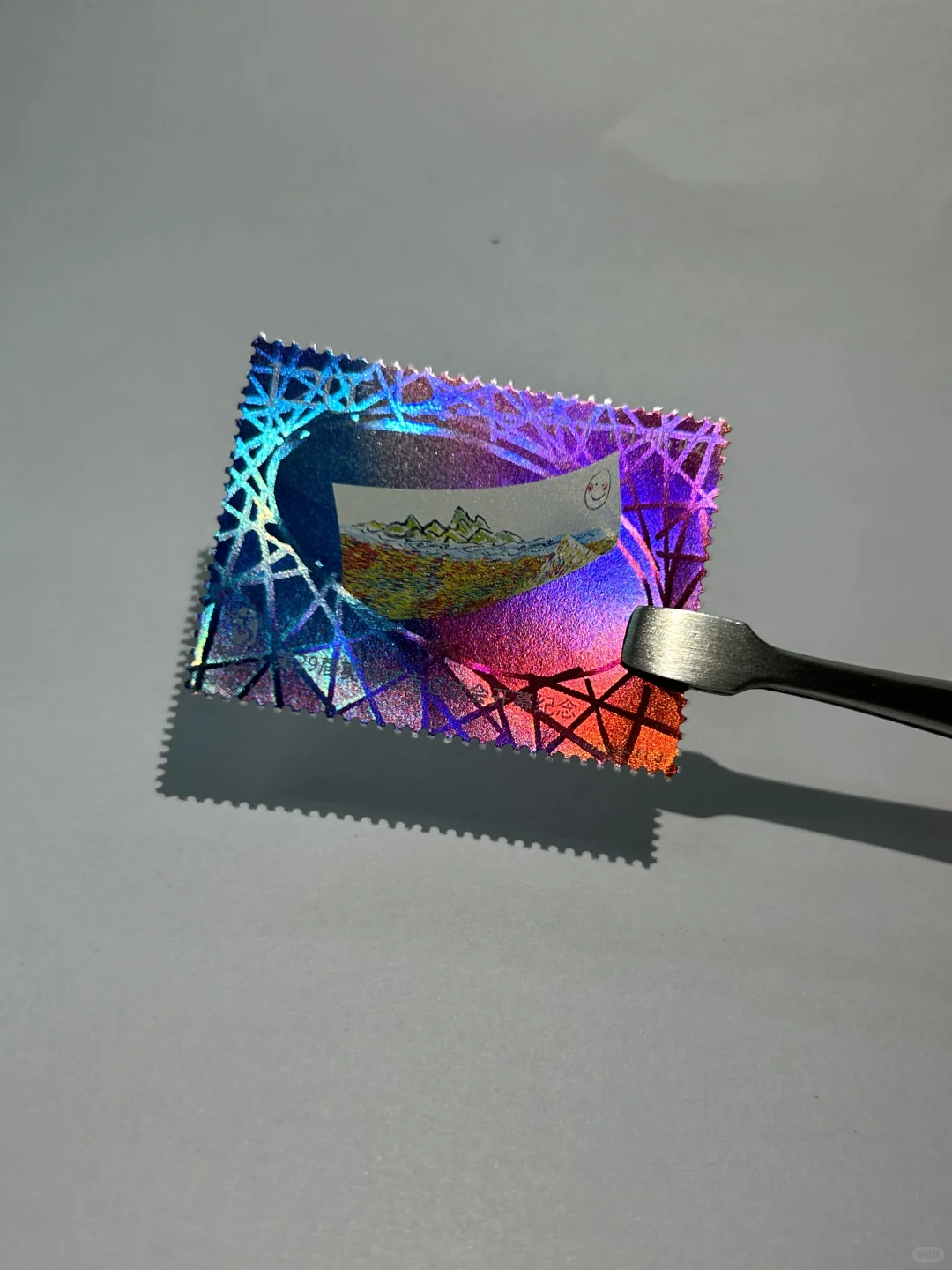 超闪的全息邮票！