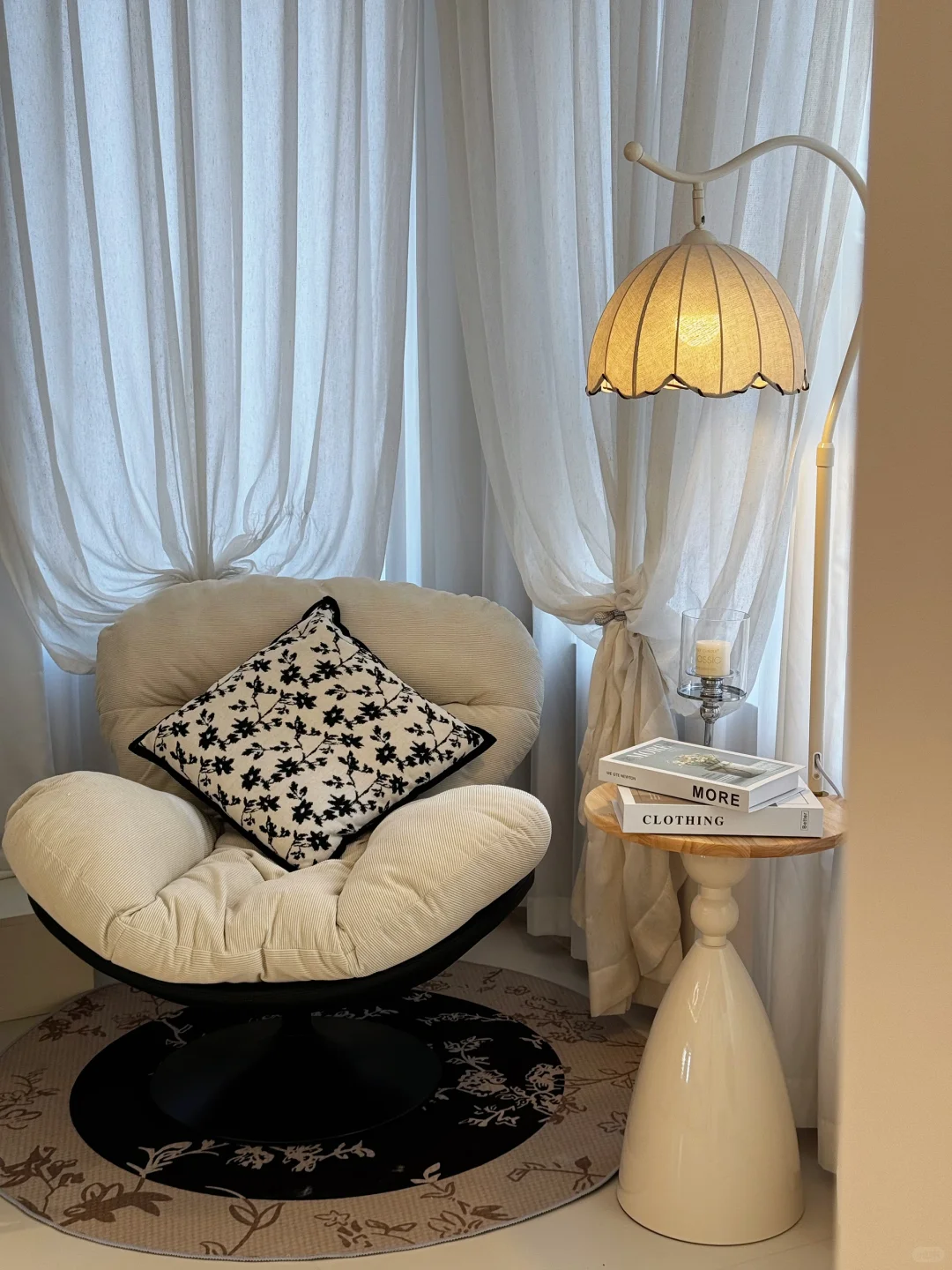 ?奶油风法式落地灯|我家氛围感的神来之笔!