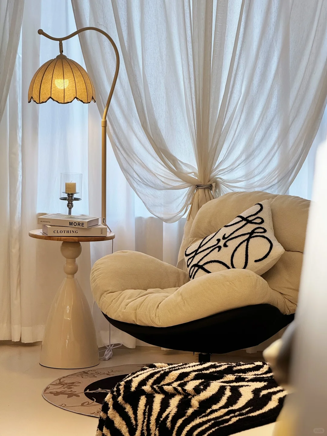 ?奶油风法式落地灯|我家氛围感的神来之笔!