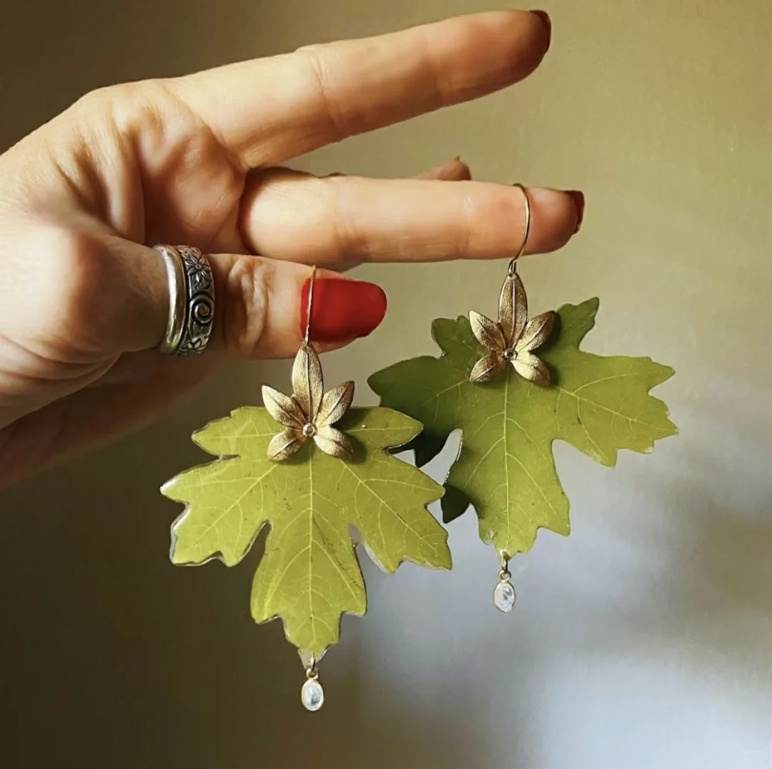 分享｜真花植物滴胶耳饰