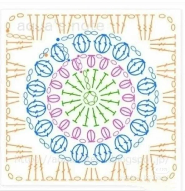 三款钩针背心图解