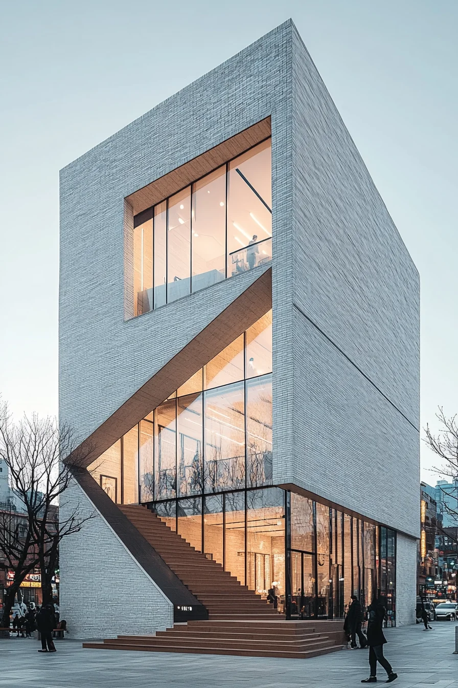 Midjourney建筑设计 现代几何建筑 附咒语