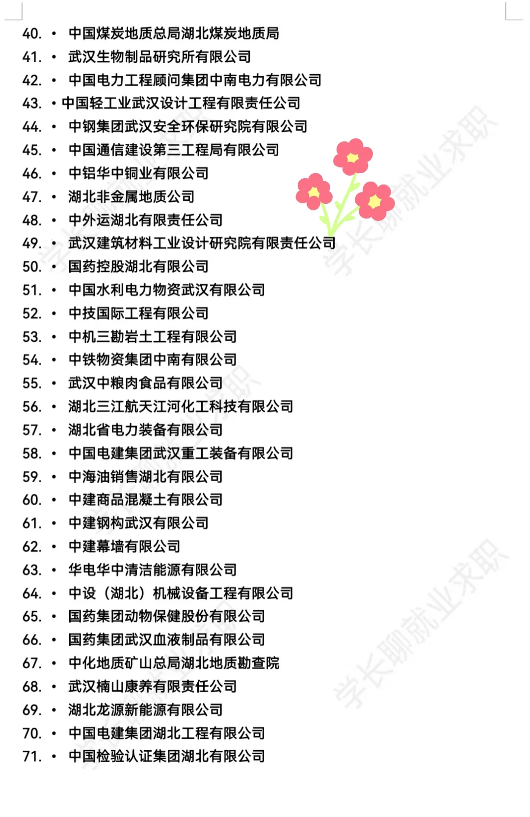 湖北武汉优秀企业名录