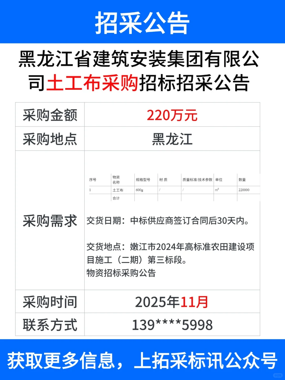 工程项目 采购信息