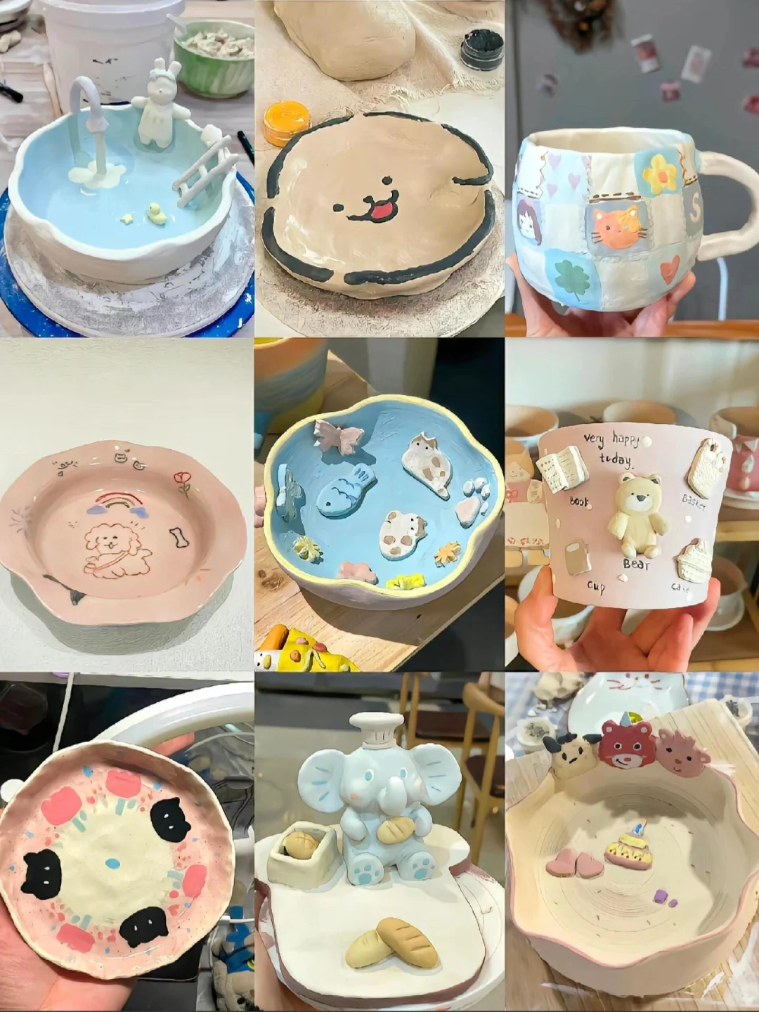 超好玩的陶艺diy‼️