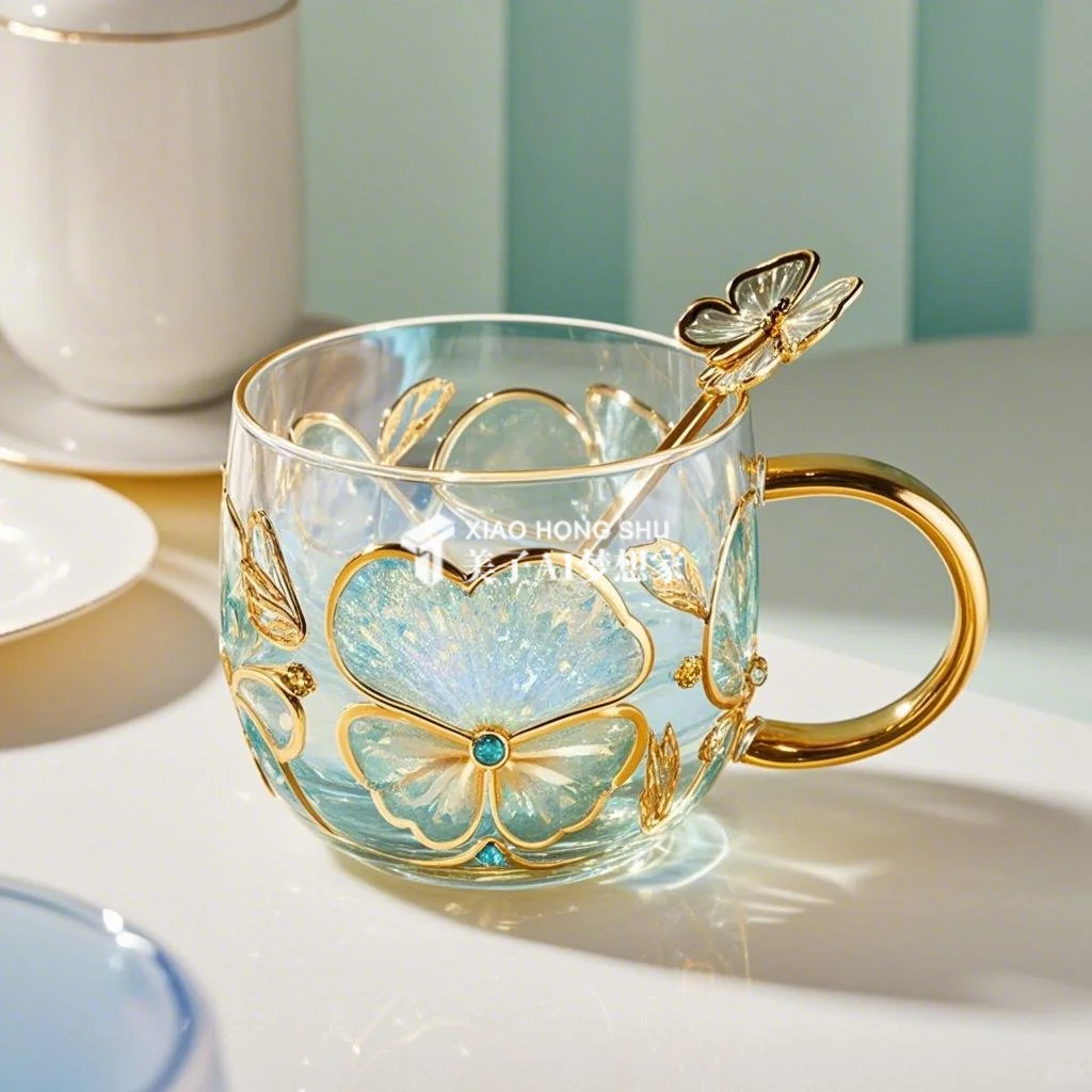 ?AI产品设计1000个✨珠光宝气水晶玻璃杯