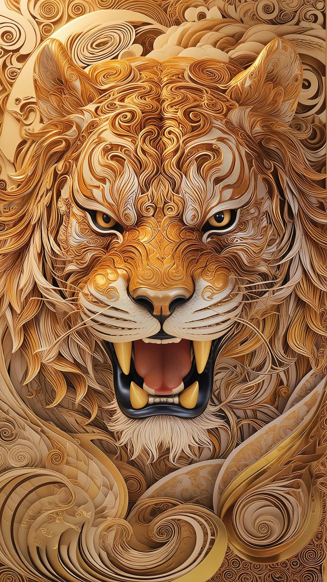 金纹覆首｜柔缕缠须