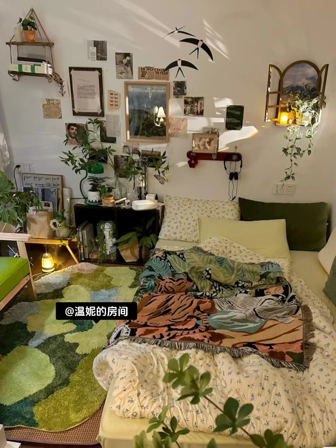 90%绝美复古风卧室在用的氛围感装饰品!