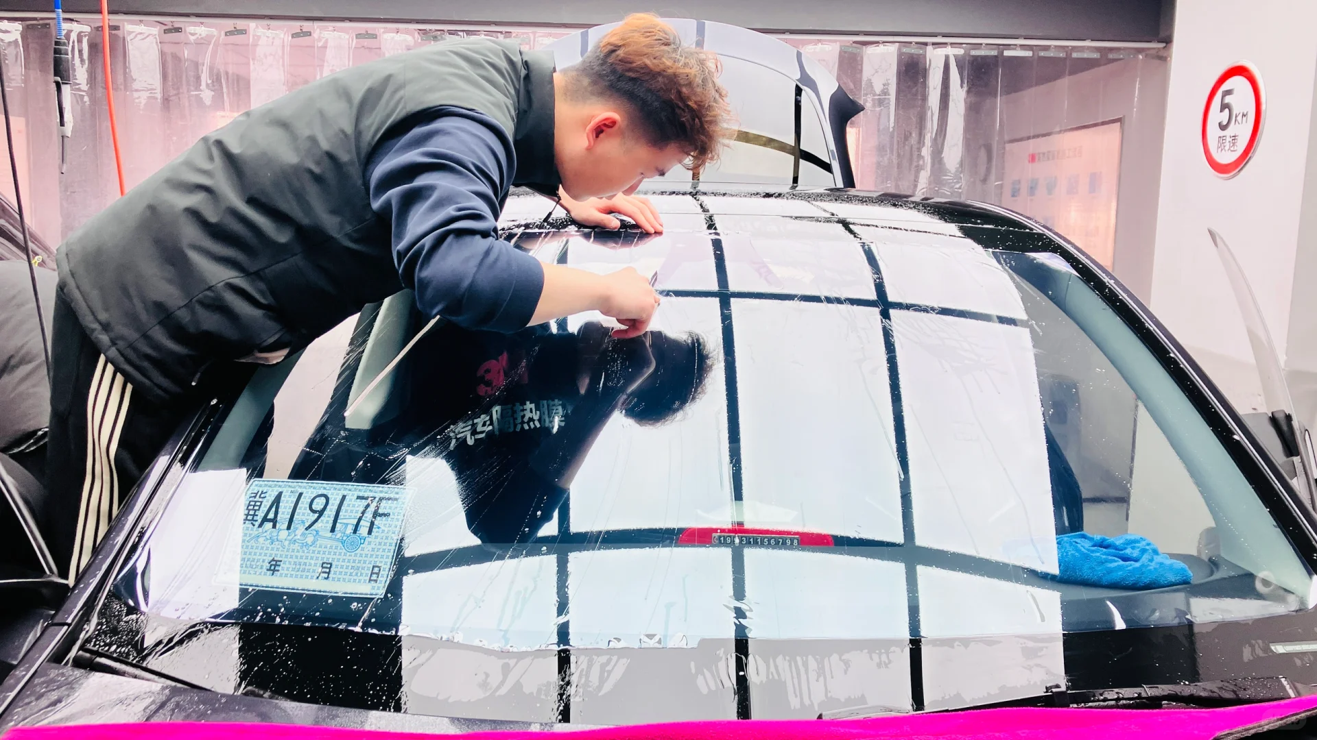 不愧是3M顶级膜，遇水变色！