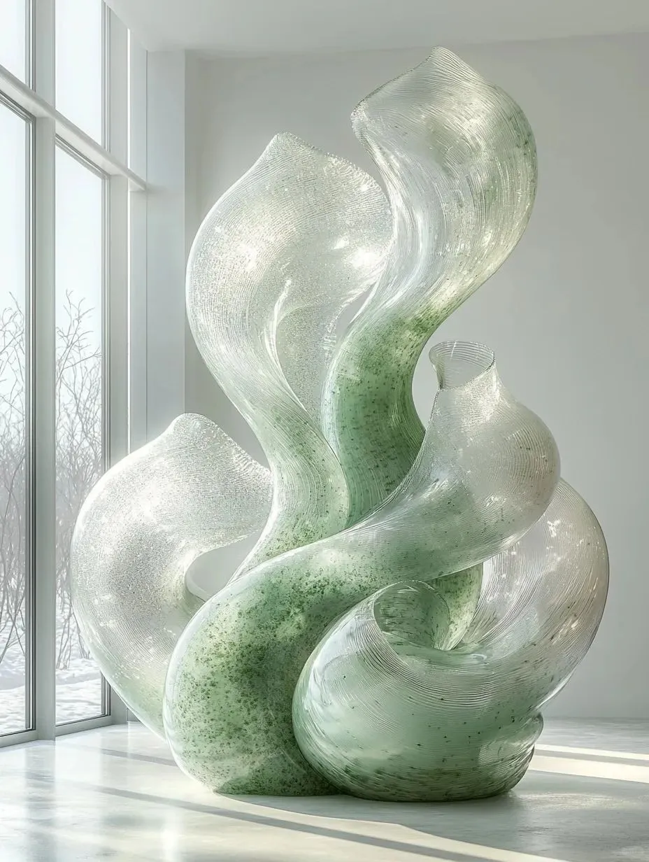 熔融玻璃抽象表现主义创作