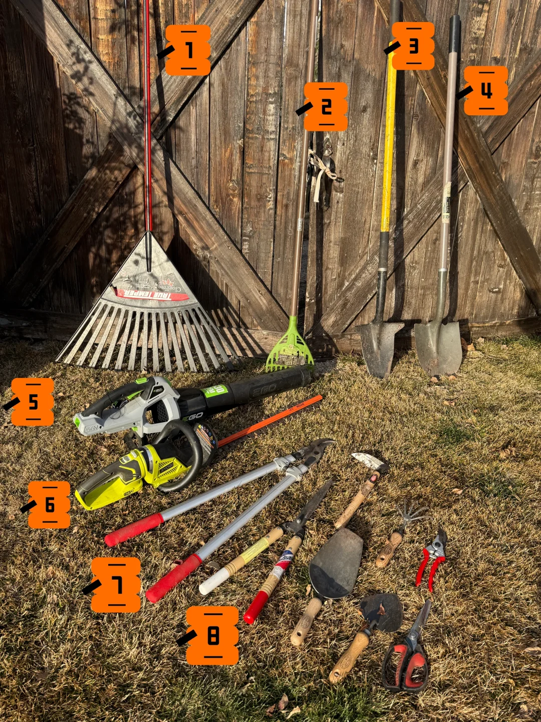 打理1000平院子工具有哪些