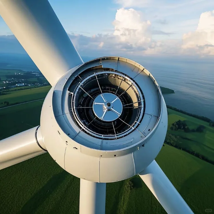 空旷的田野山地上随处可见的大风车?️