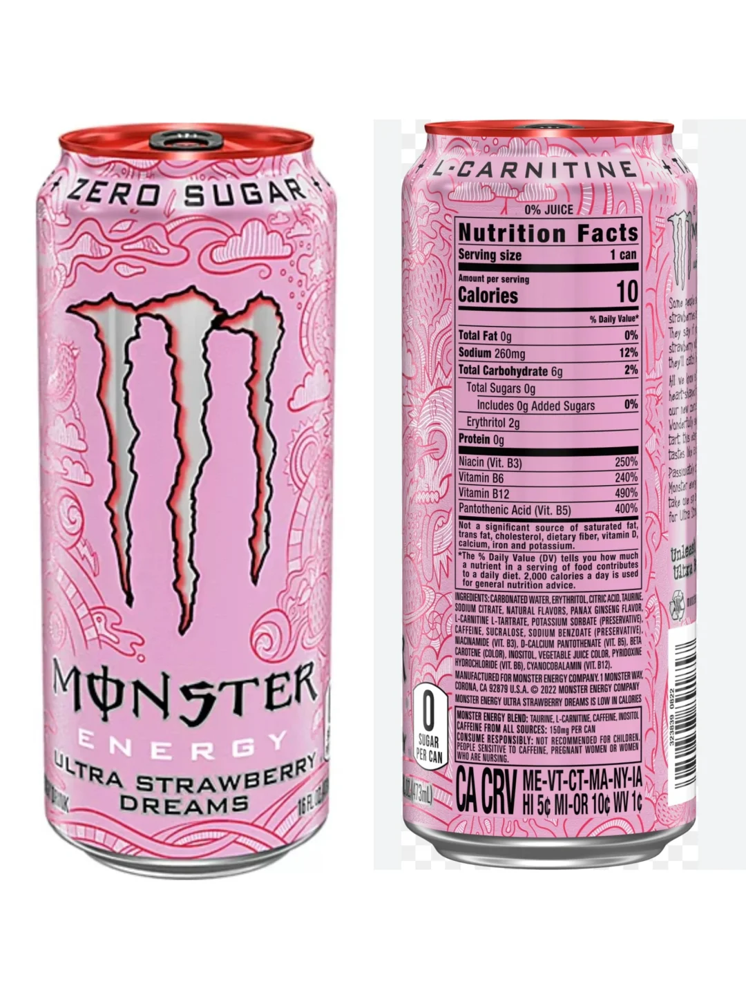 北美低卡版魔爪功能性饮料口味测评