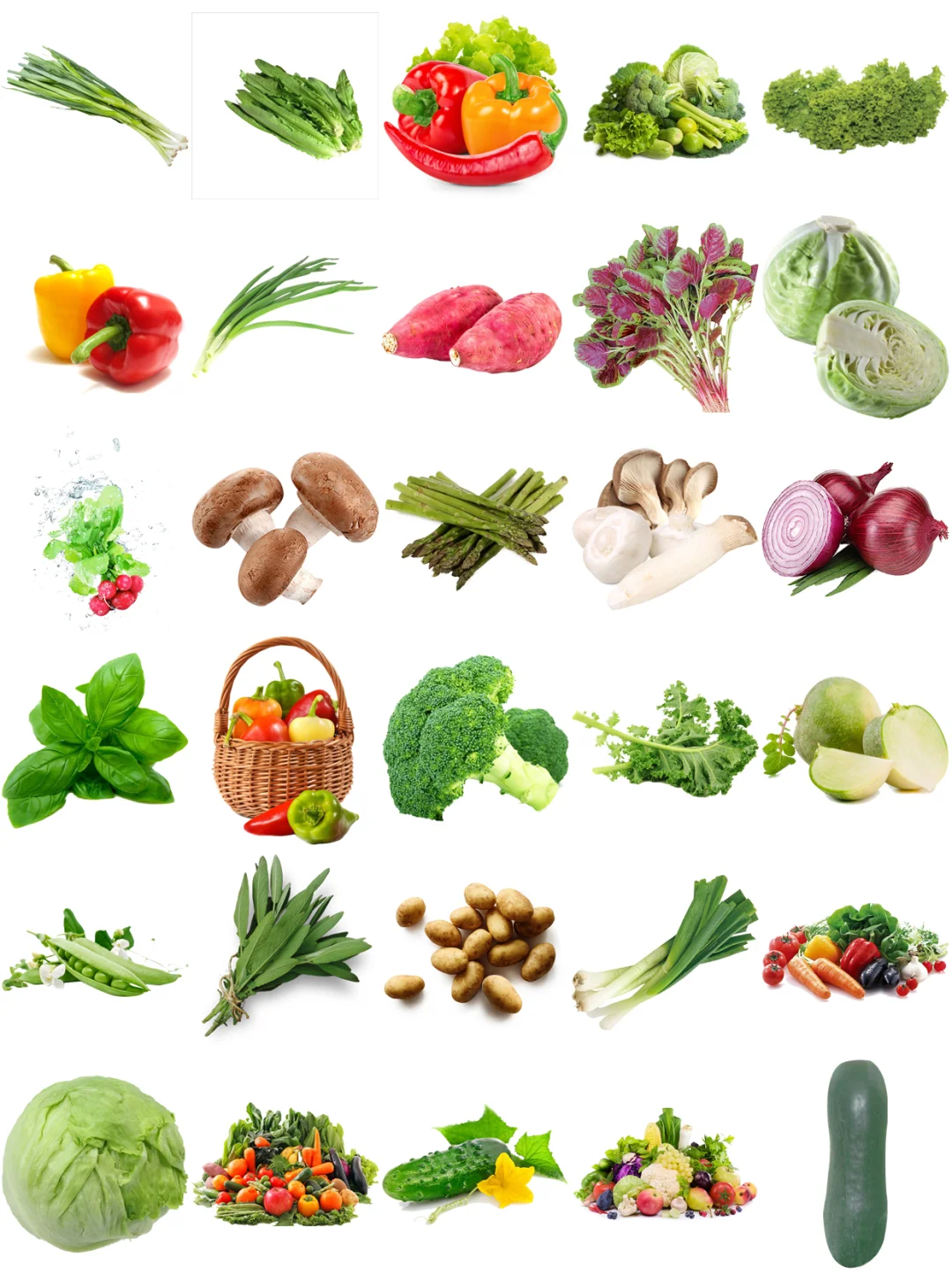 免抠素材｜蔬菜图案合集