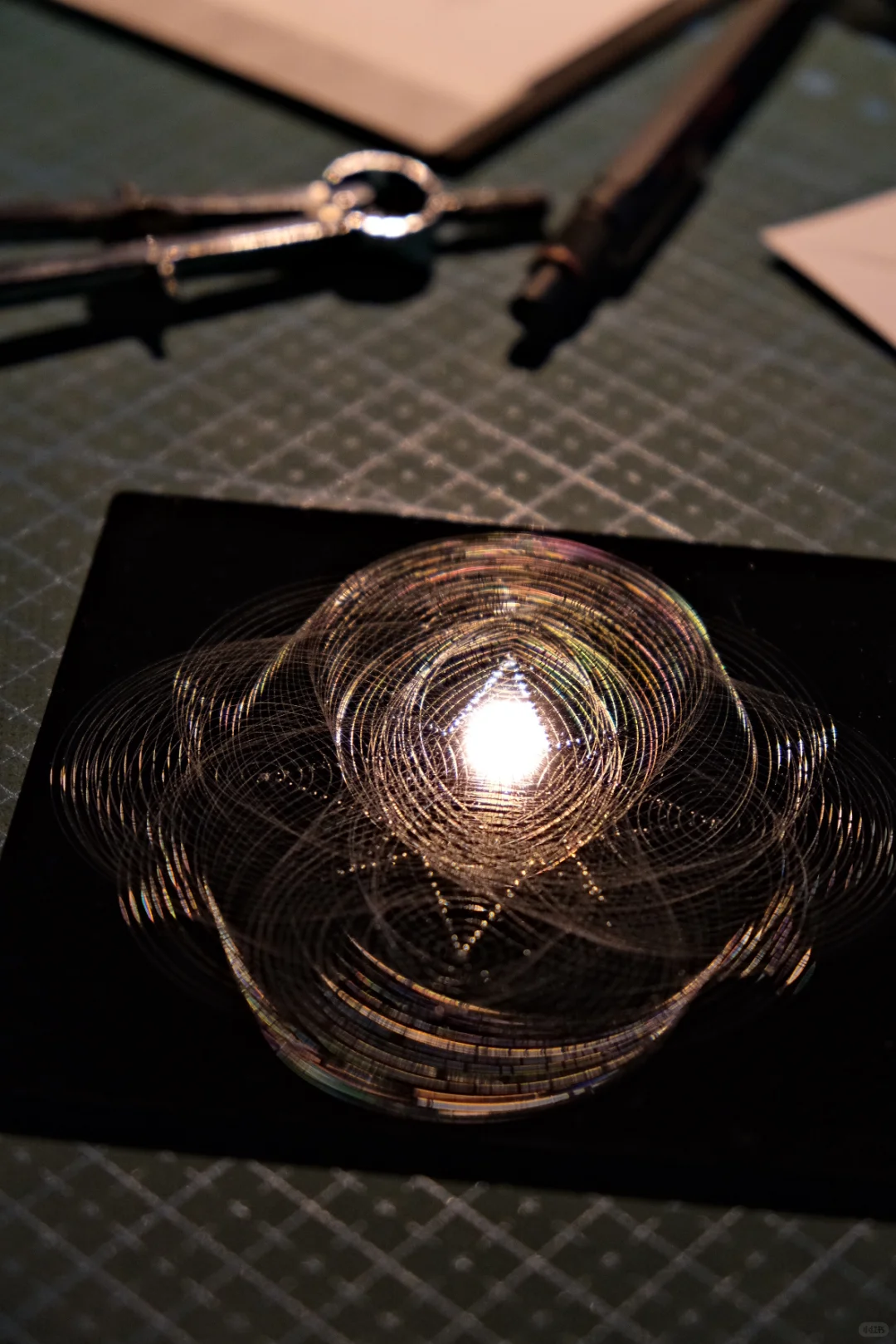 记录全息划痕的制作过程