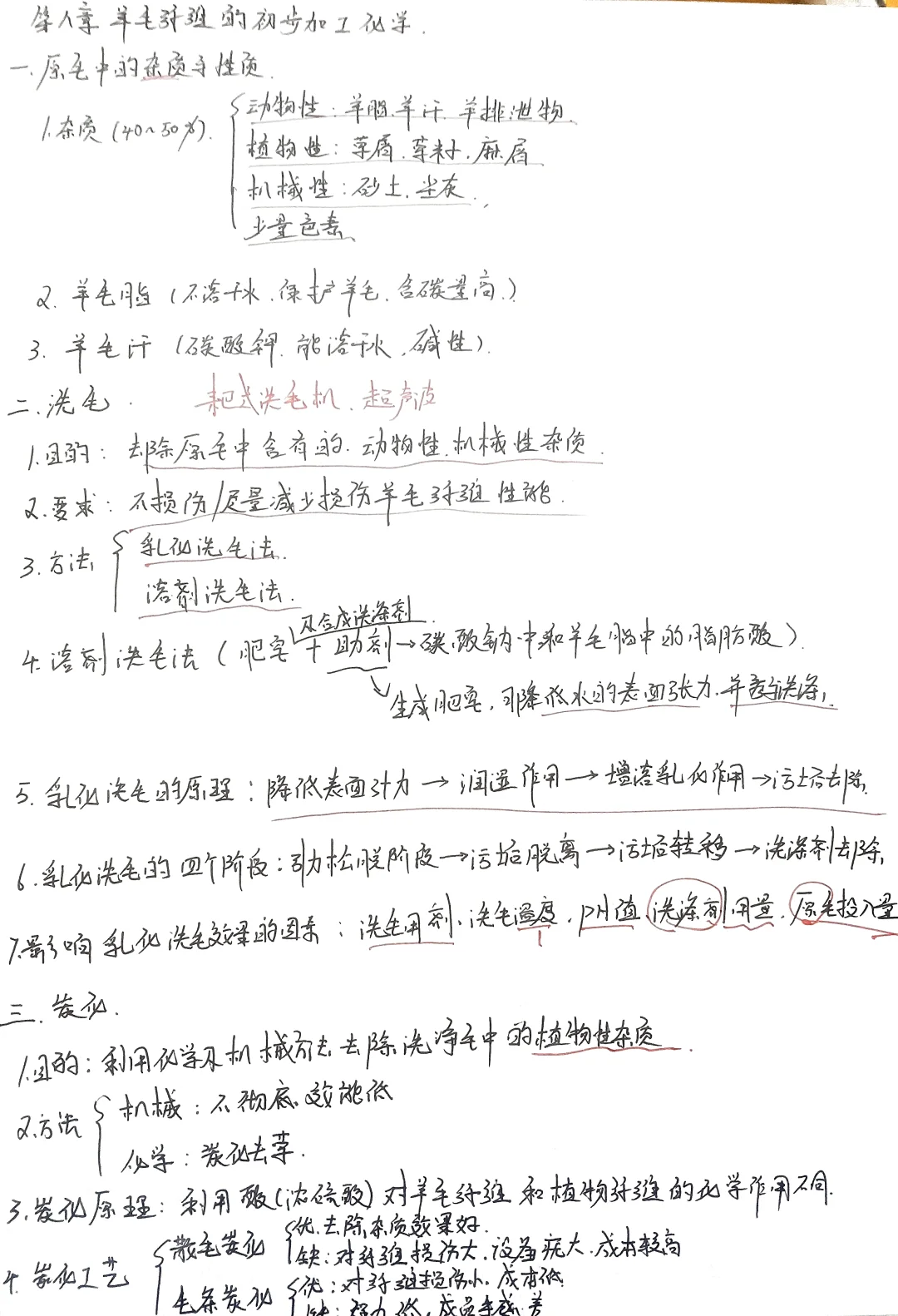 纺织工程化学第七，八章