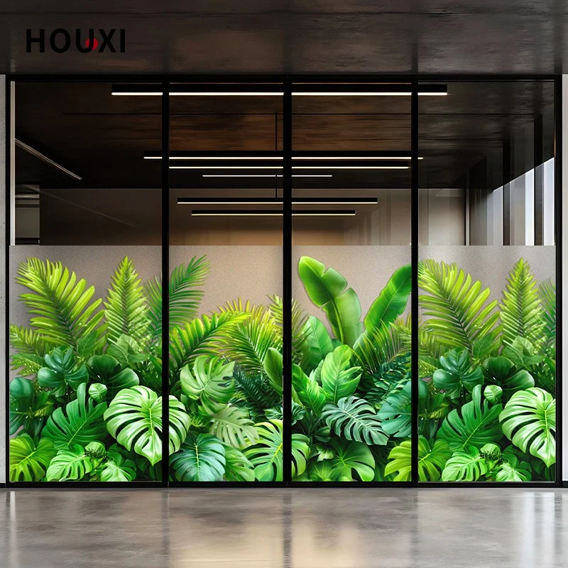 仿真绿植底纹 | 商场服装店酒店橱窗美化