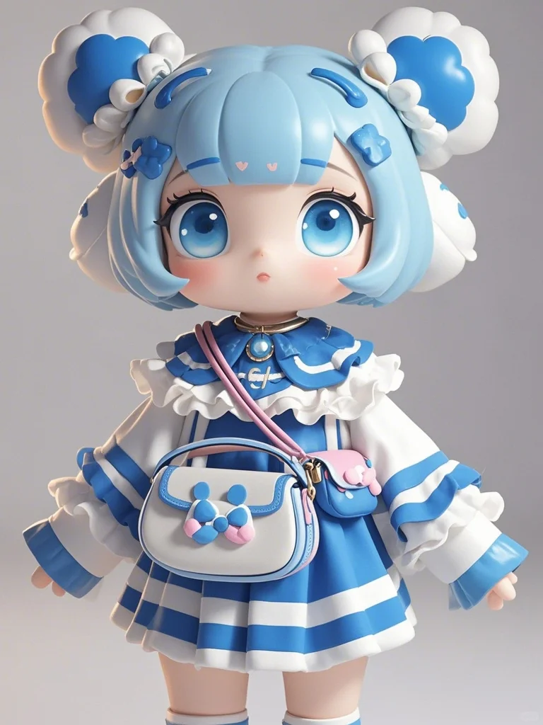 潮玩手办，来个老板把这个图片做成娃吧