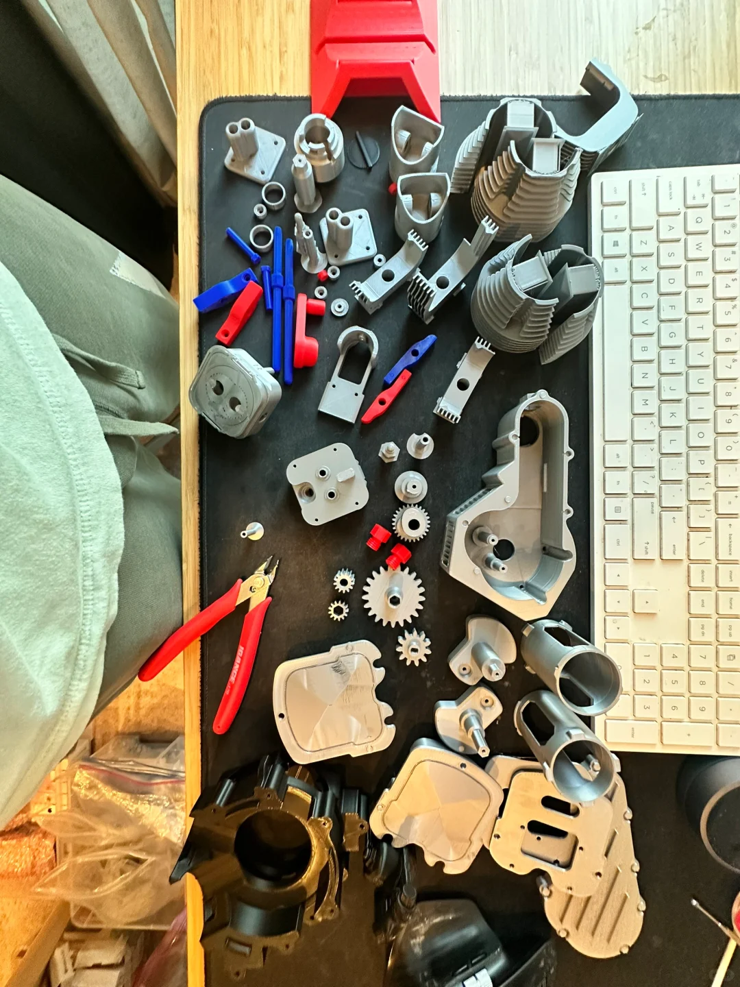 3D打印 - 摩托车双杠发动机