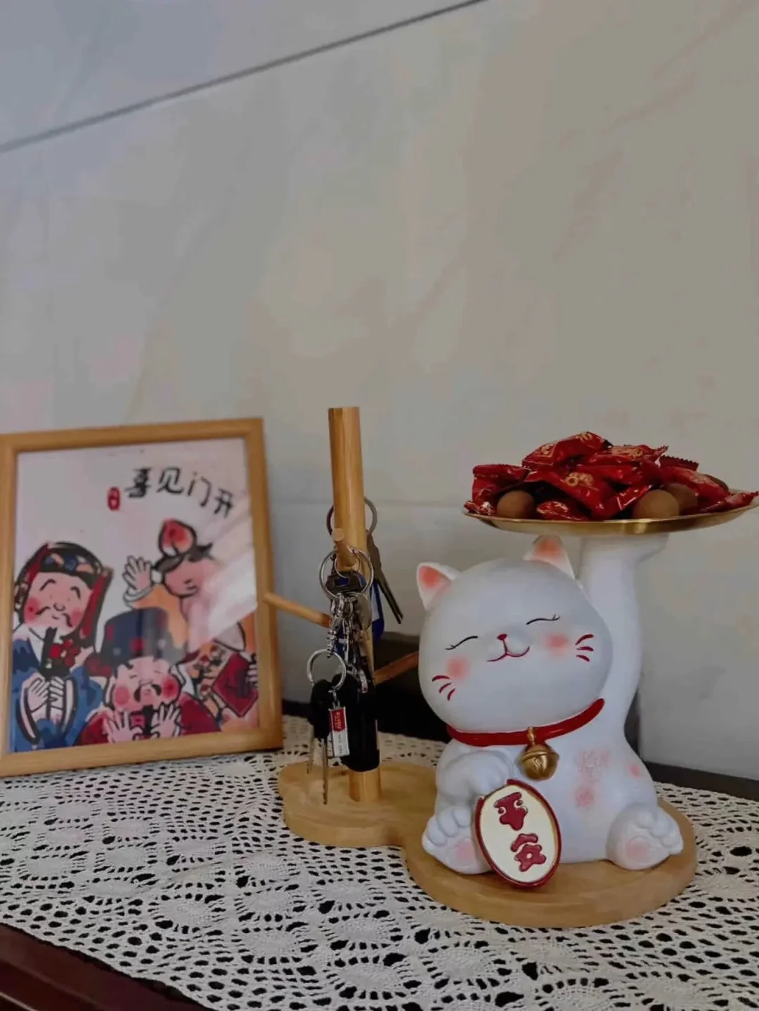 玄关开放格摆件