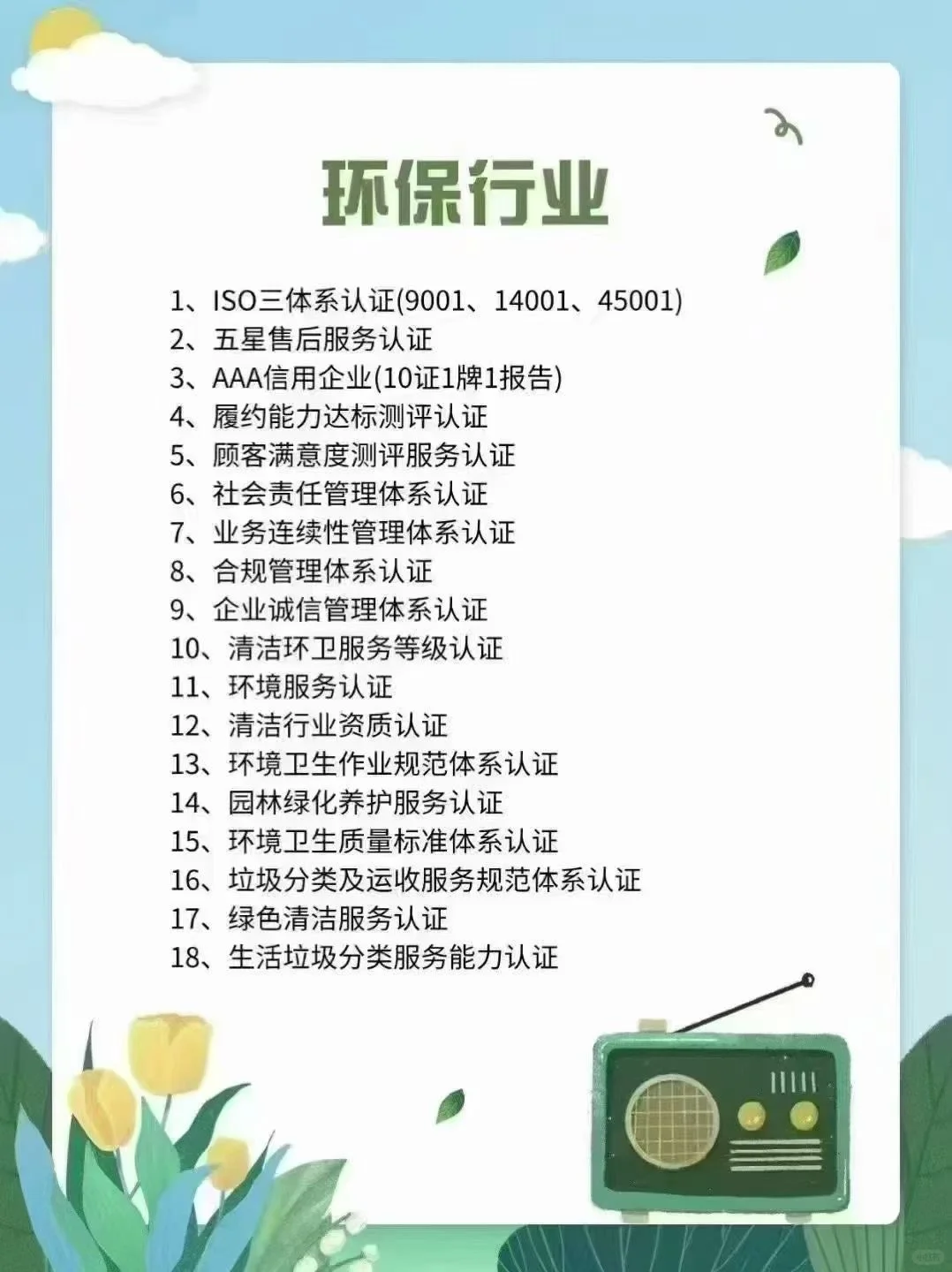 不是吧？你还不知道环保行业要什么资质？