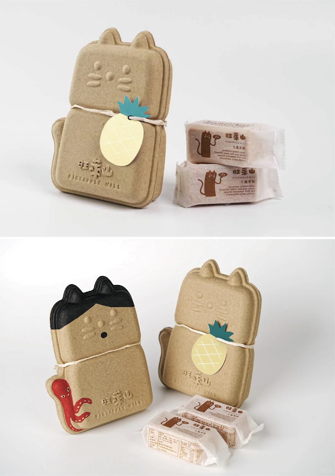 喵形菠萝纤维包装：会呼吸的环保萌物?