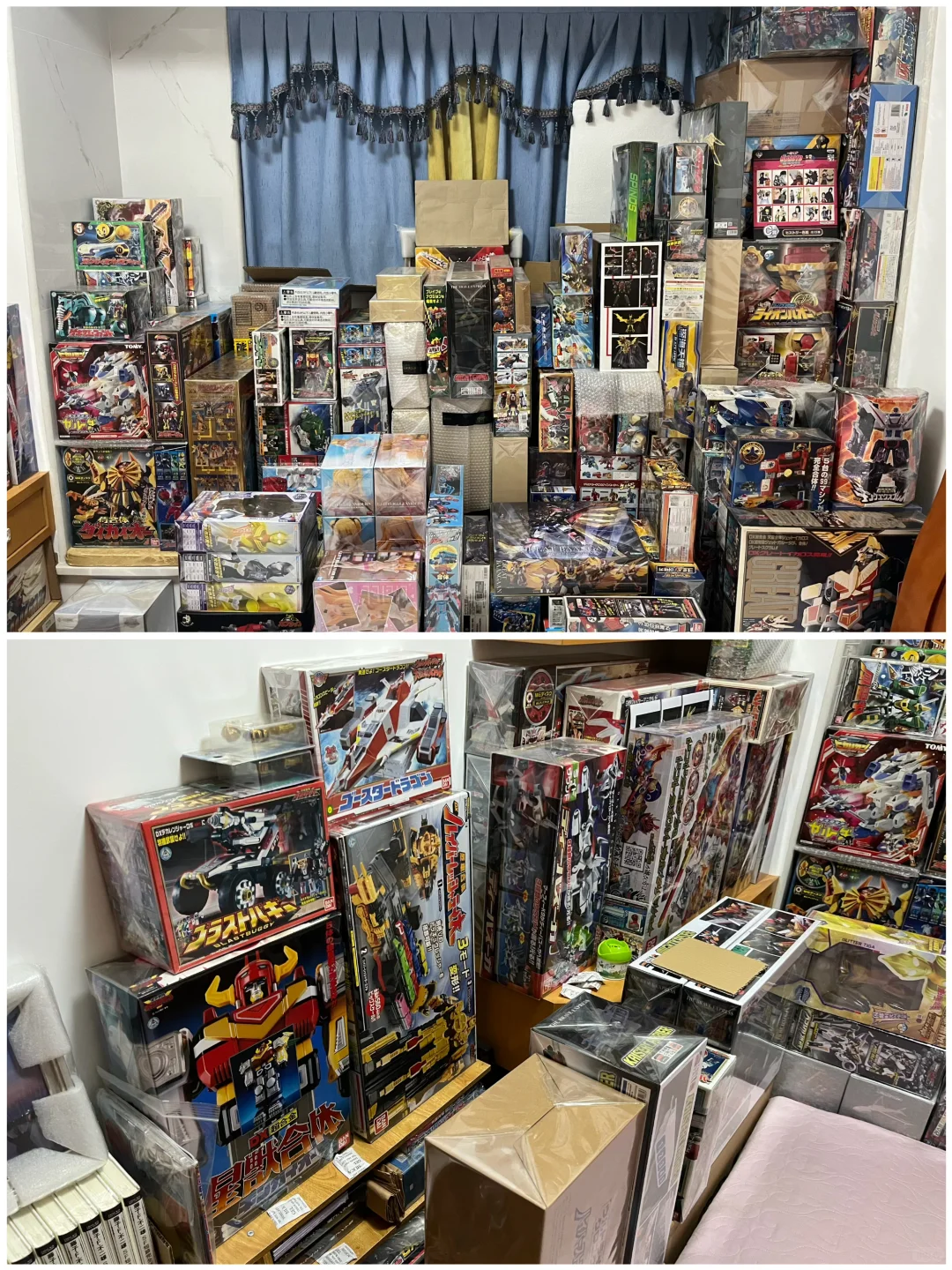 六年玩具收藏终究是卧室抗下了所有