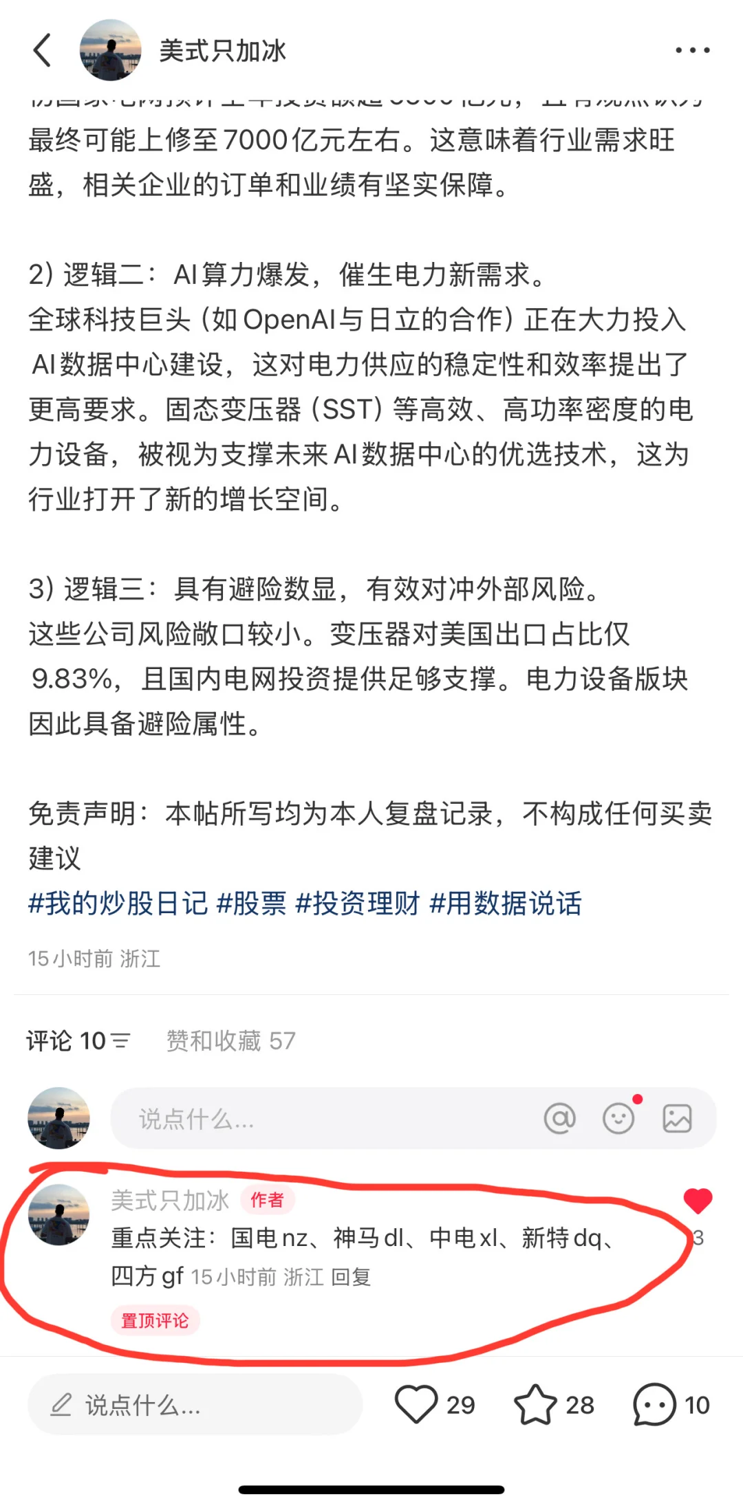 昨天复盘唯一推的电网设备板块