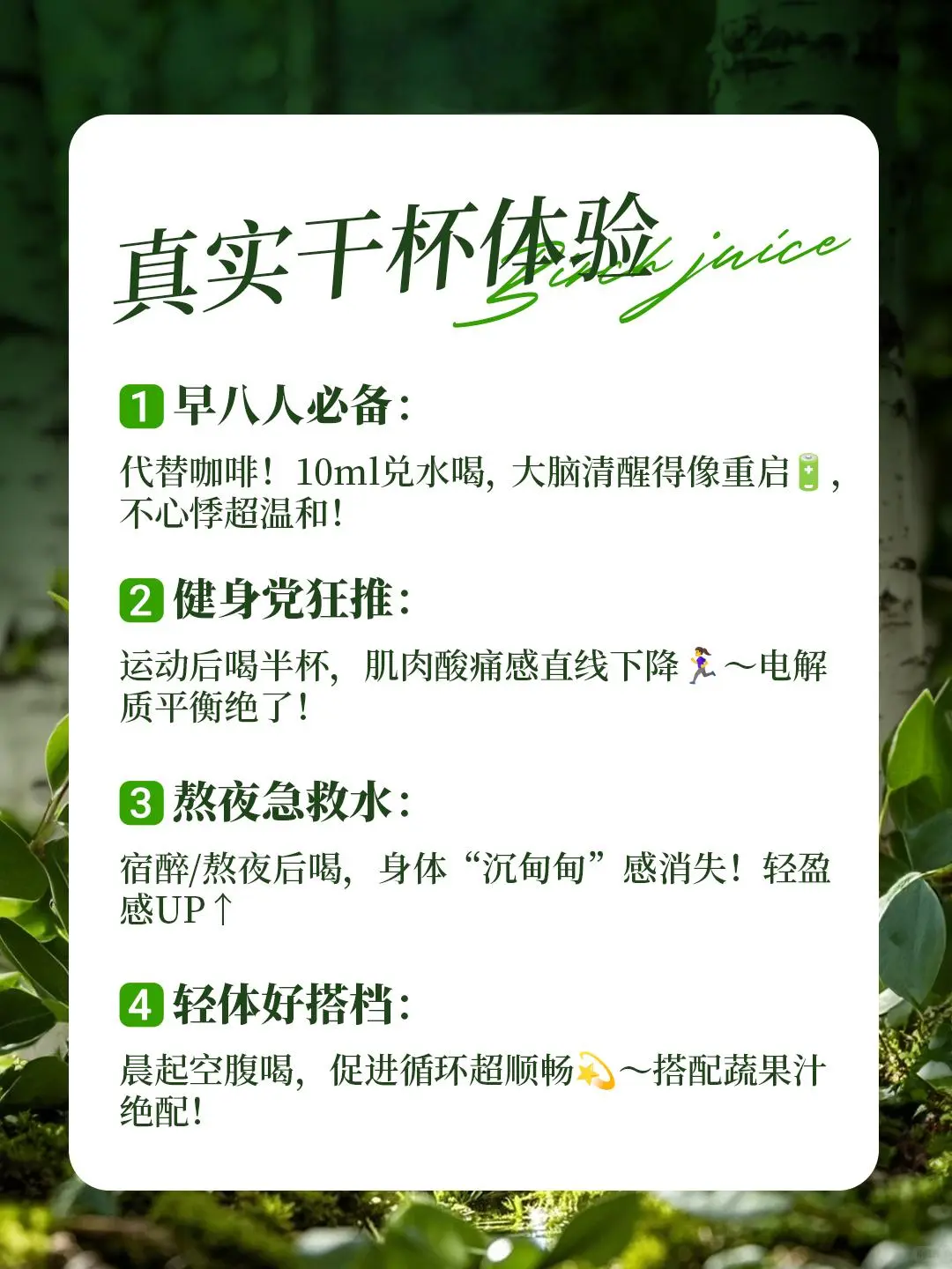 喝腻了科技饮料？试试这瓶“森林能量水”！