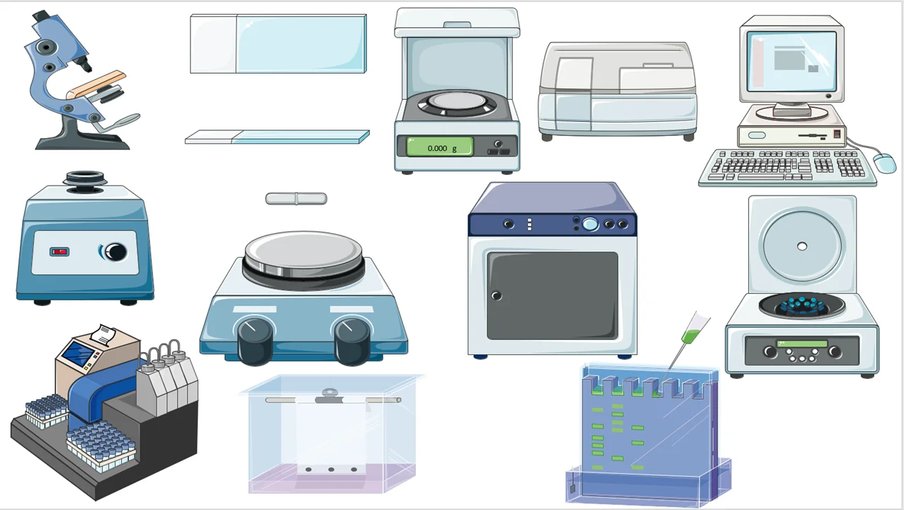 CNS级科研绘图素材（化学仪器&实验室设备）