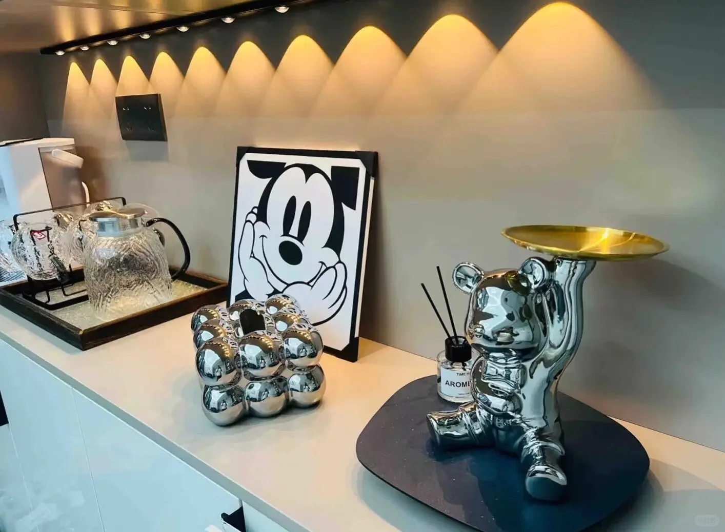 玄关开放格摆件