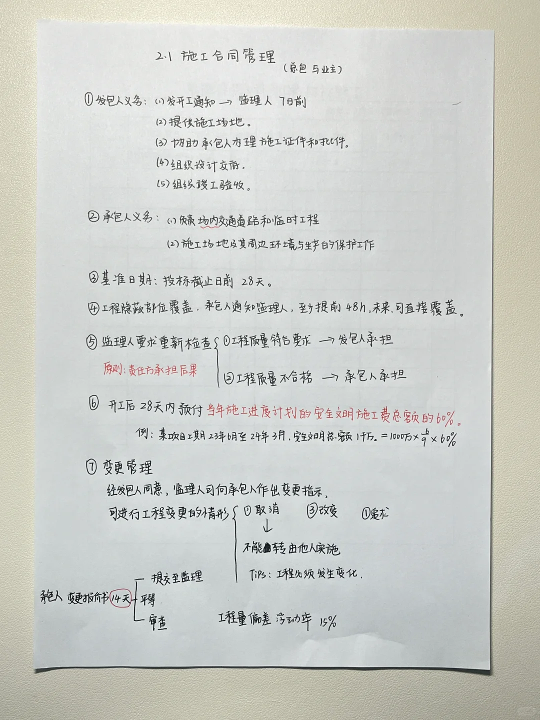 第二章 施工招投标及合同管理 （二建管理）