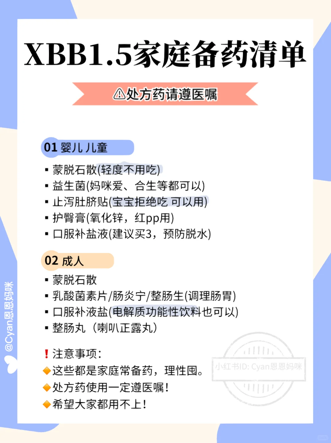 新冠新毒株XBB?小儿备药清单?