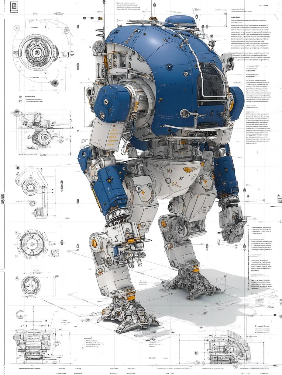 工业机器人·设计线稿［咒语］