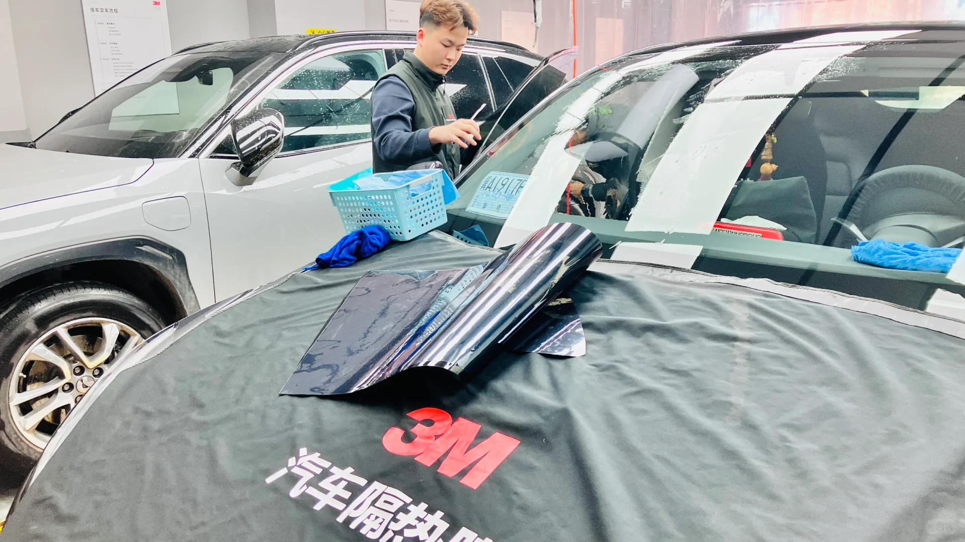 不愧是3M顶级膜，遇水变色！