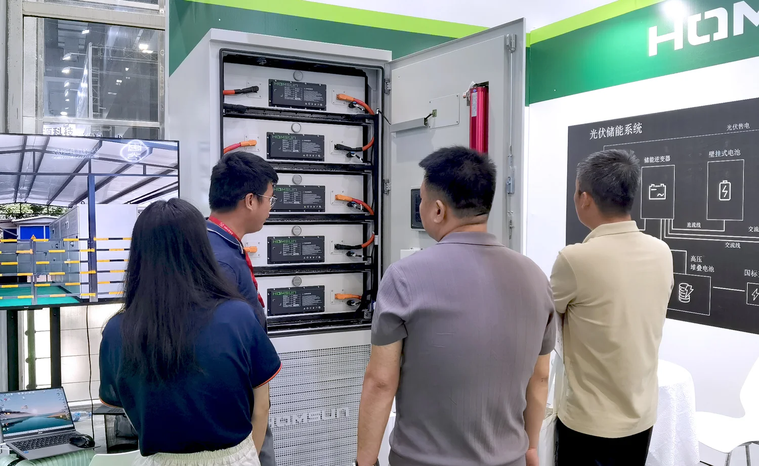广州光储展，弘顺电储展位被挤爆！