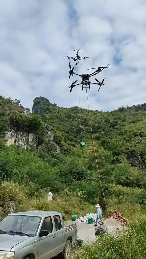 ?未来已来!无人机材料吊运超有料