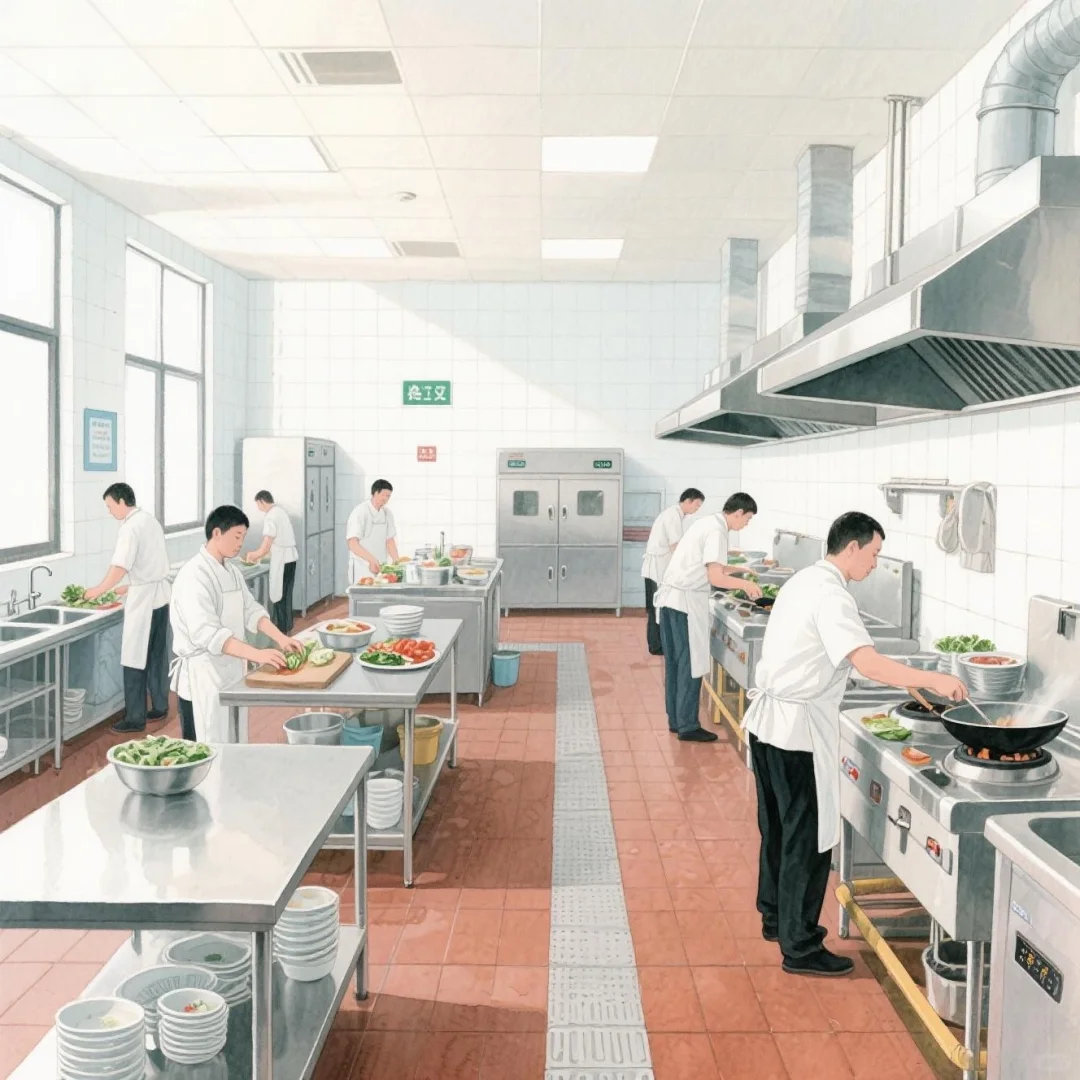 食堂厨房设计:常见布局和注意事项